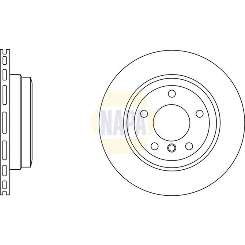 NAPA Front Vented & Rear Vented Brake Discs & Pads fits BMW 3 2006-2013