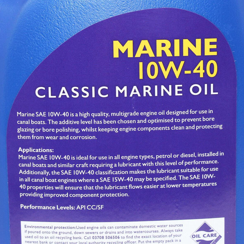 Morris Classic Marine Oil 10W 40 SAE 5L Marine Engine Oil for Classic Boats Morris - Dynamic Drive