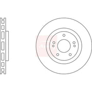 Apec 2 x Vented Brake Discs fits Mitsubishi Lancer 1996-1997