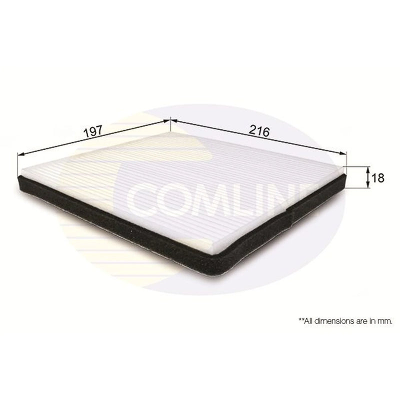 Comline Cabin Air Filter (Pollen Filter) fits Subaru Legacy IV 2008-2009 2.0