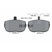 Textar Front Brake Pad Set 2035907