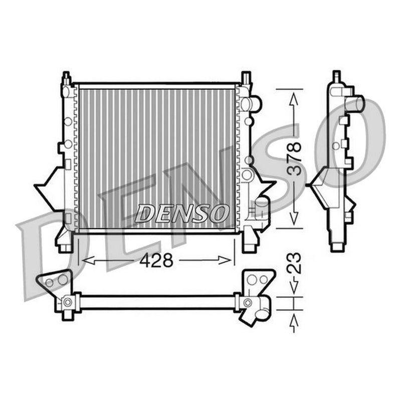 Denso Engine Radiator fits Renault Twingo I 1993-2007 1.2