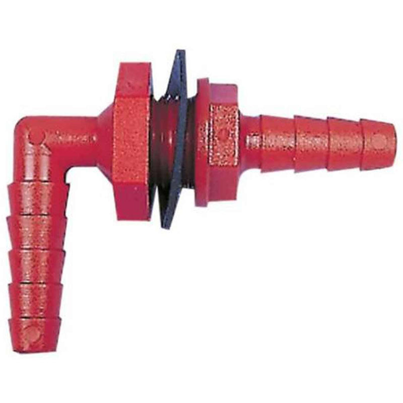 Bulkhead Fitting with 10mm Angled to Straight Hose Tails Nova - Dynamic Drive