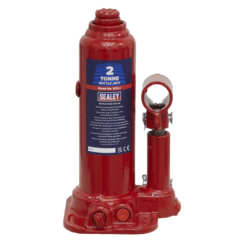 Sealey Bottle Jack 2tonne SJ2 Sealey  - Dynamic Drive