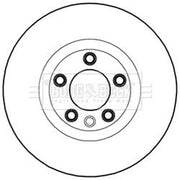 Borg & Beck 2 x Vented Front Brake Discs BBD5981S