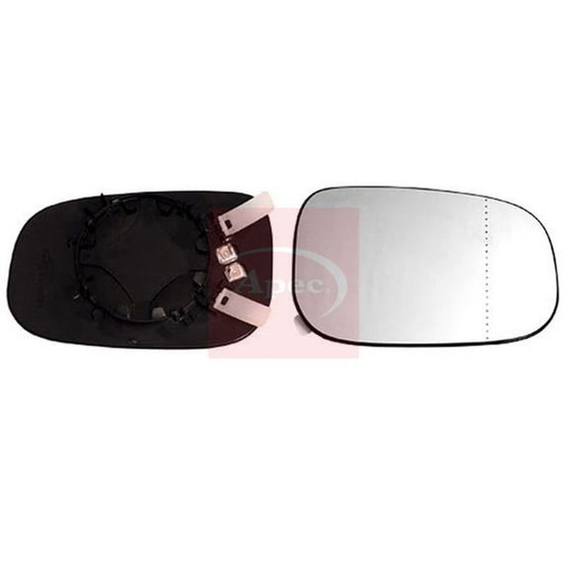 Apec Exterior Wing Mirror Glass Right fits Volvo C30 2006-2013 1.6 1.8 2.0 2.4