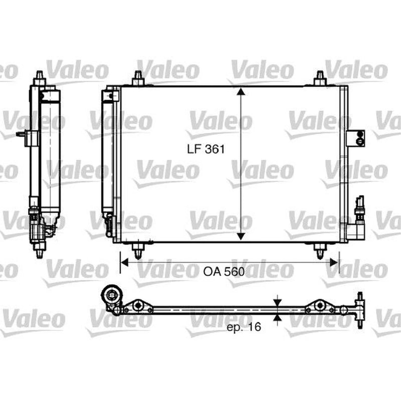 Valeo Air Conditioning Condenser 817824