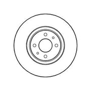 Abtex 2 x Vented Front Brake Discs BD343V-x2