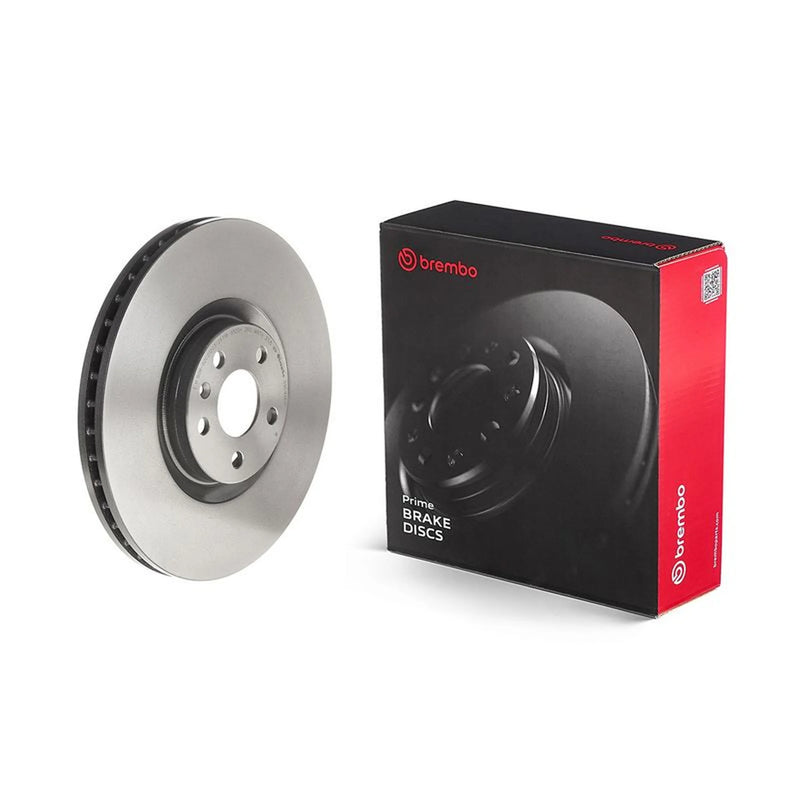 Brembo Front Brake Internally Vented Discs & Pads fits Volvo V60 II 2018-2021
