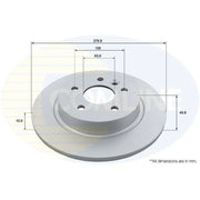 Comline Front & Rear Brake Discs & Pads fits Volvo V40 2013-2019