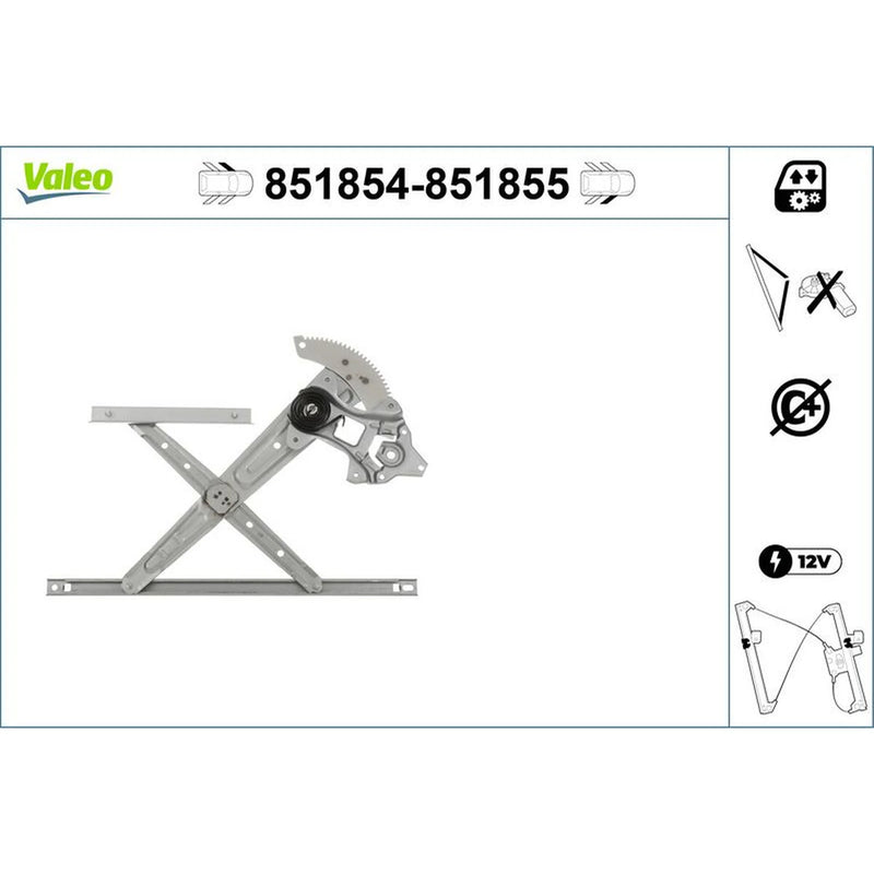 Valeo Electric Window Regulator Lifter Left Front 851854