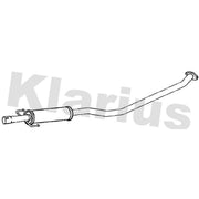 Klarius Box With Centre Pipe Centre fits Toyota Corolla 2001-2007 1.4 1.6