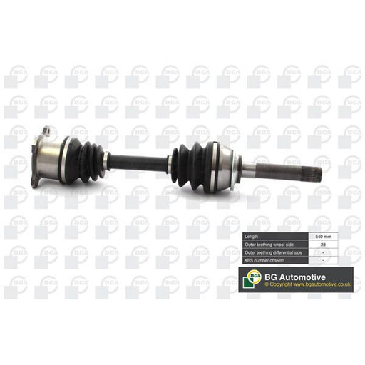 BGA CV Drive Shaft Driveshaft Front Right fits Mitsubishi Challenger 1998-2000