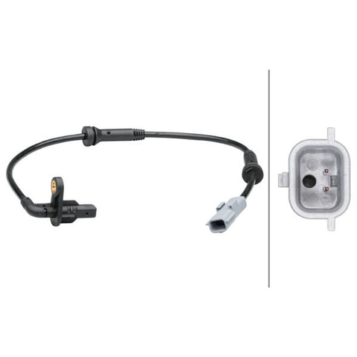 Hella ABS Wheel Speed Sensor Rear fits Dacia Logan II 2012-2013 1.2 1.5 1.6