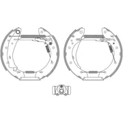 Mintex Brake Shoe Set Axle Kit fits Renault Espace 1996-2002 1.9 2.0 2.2