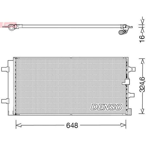 Denso Air Conditioning Condenser fits Audi A4 Allroad B8 2009-2016 2.0 3.0