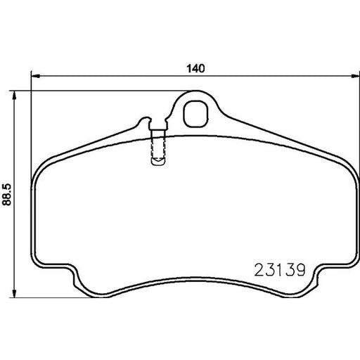 Mintex Front Brake Pad Set fits Porsche 911 1997-2012 3.4 3.6 3.8