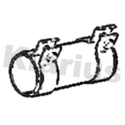 Klarius Dlx Con Pipe D60.5-64.5Mm L 80MM fits VW California T6 Camper 2015-2024