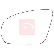 Apec Exterior Wing Mirror Glass Left fits Mercedes-Benz B-Class Sports Tourer