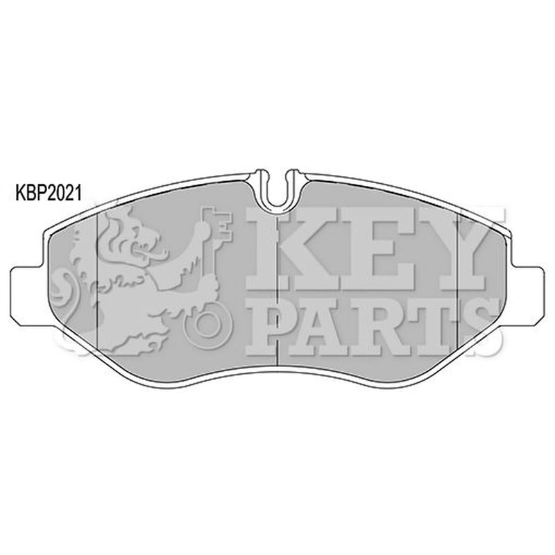 Key Parts 4 x Front Brake Pad Set fits Iveco Daily IV 2006-2012