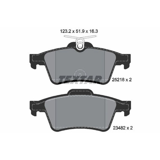 Textar Rear Brake Pad Set 2521801