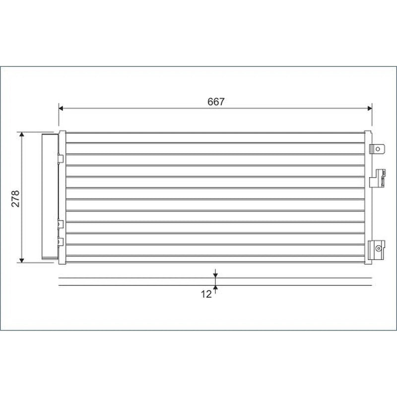 Valeo Air Conditioning Condenser 822574