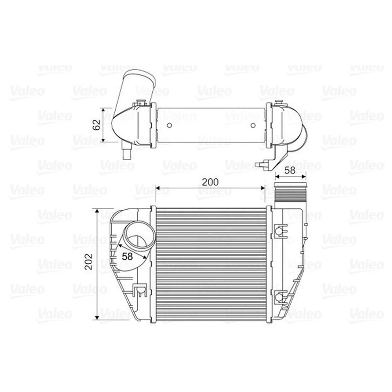 Valeo Intercooler (Charge Air Cooler) 818326