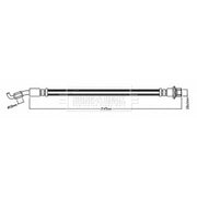 Borg & Beck Brake Hydraulic Hose Line outer BBH8743