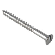 Forgefix Multi-Purpose Screw SL Raised Head Chrome Plated 4.0 x 40mm ForgePack 20 ForgeFix - Town Tools