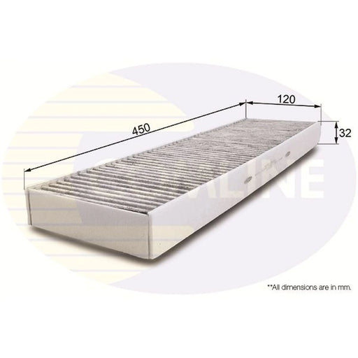 Comline Cabin Air Filter (Pollen Filter) fits Mini Mini 2006-2015 1.6
