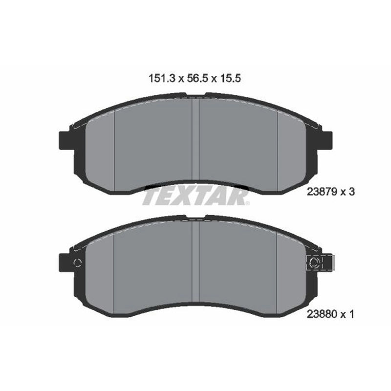 Textar Front Brake Pad Set 2387902