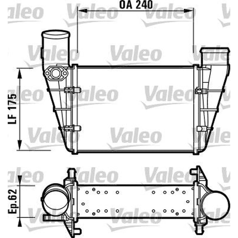 Valeo Intercooler (Charge Air Cooler) 817625