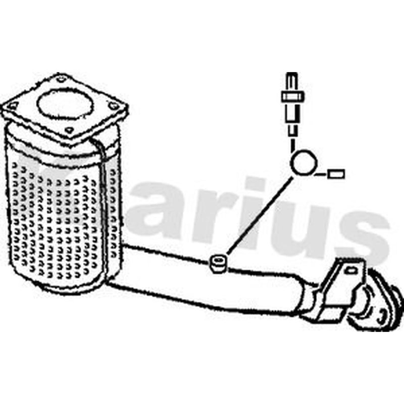 Klarius Catalyst Type Approved With Pipe fits Citroën C2 2006-2009 1.4