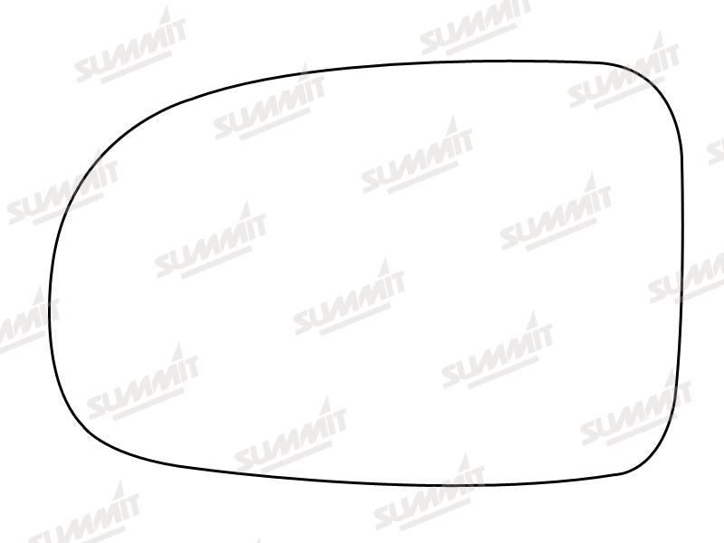 Summit Non-Heated Base Plate With Standard Mirror Glass fits Vauxhall Corsa / Corsa C 00 to 05 LHS Summit - Bars 4 Cars