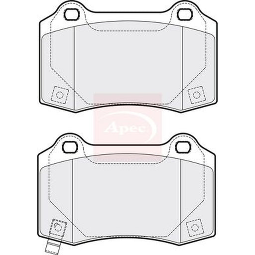 Apec Rear Brake Pad Set fits Chrysler 300C 2004-2012 3.0 3.5 5.7