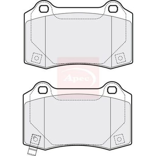 Apec Rear Brake Pad Set PAD2057