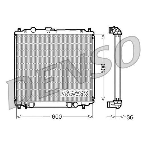 Denso Engine Radiator fits Mitsubishi Pajero/Shogun 1994-1999 2.8