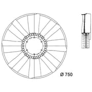 Mahle Radiator Cooling Fan Blade CFW 11 000P