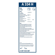 Bosch Aerotwin Wiper Blade 330mm — A334H fits BMW X1 2009-2022