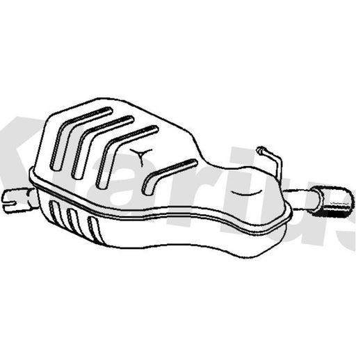 Klarius Box With Tail Pipe Rear fits Volvo S60 I 2000-2010 2.0 2.4 2.5