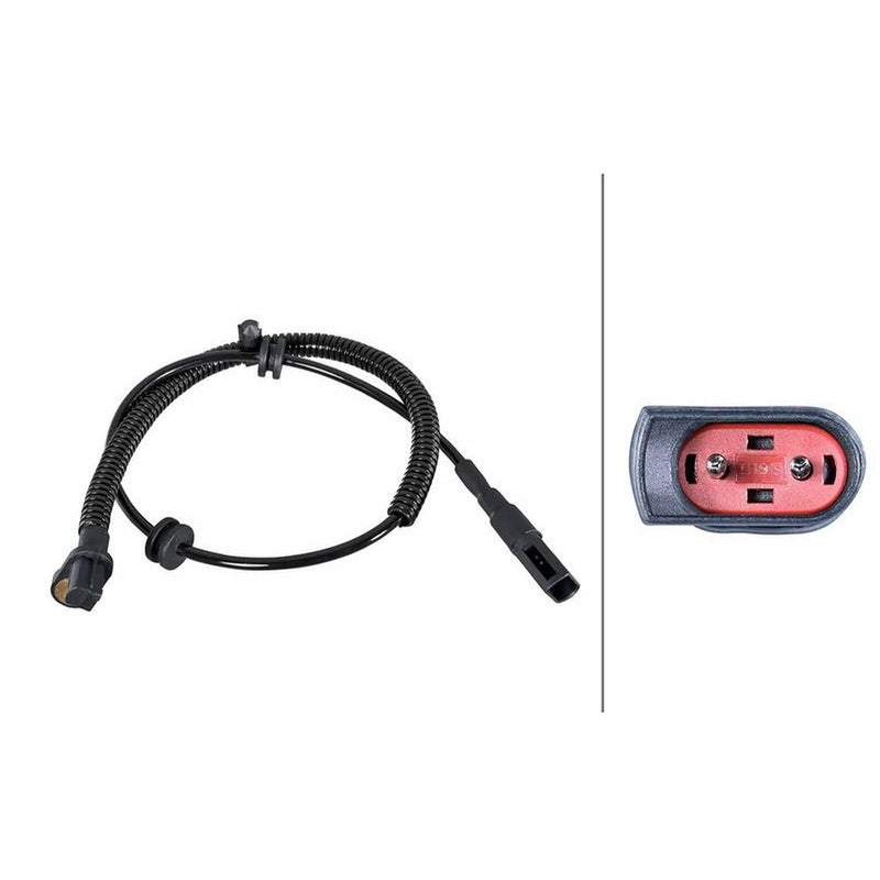 Hella ABS Wheel Speed Sensor Rear Right fits Ford Focus I 1998-2005