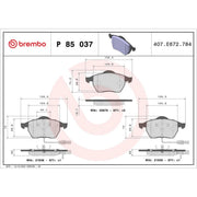 Brembo Front & Rear Brake Discs & Pads fits Audi A4 B7 2004-2009 1.8 2.0 3.0 3.2