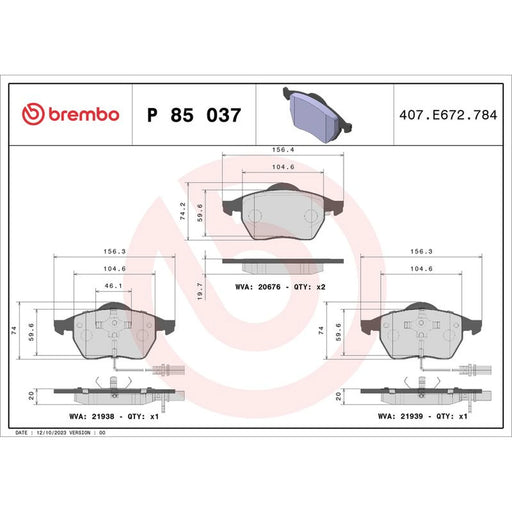 Brembo Front & Rear Brake Discs & Pads fits Audi A4 B7 2004-2009 1.8 2.0 3.0 3.2