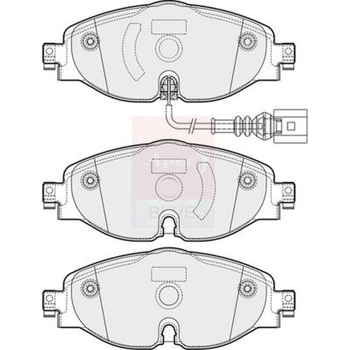 Apec Front Brake Pad Set fits Audi A1 2018 on