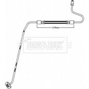 Borg & Beck Brake Hydraulic Hose Line outer BBH8446