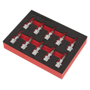 Sealey TRX-Star* Socket Bit Set 10pc 3/8"Sq Drive AK6242 Sealey - Dynamic Drive