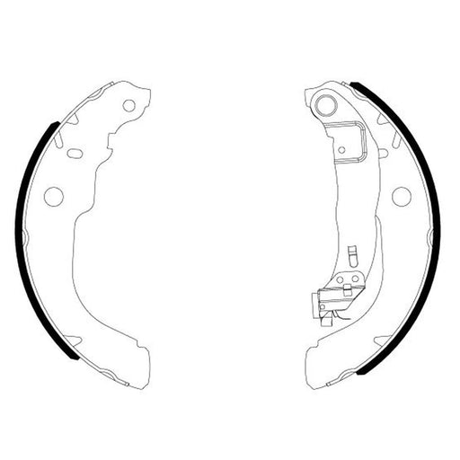 Mintex Brake Shoe Set Axle Kit fits Citroën C-Elysee 2012-2018 1.2 1.5 1.6