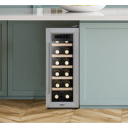 Baridi 12 Bottle Wine Fridge & Cooler - Stainless Steel DH74 Baridi - Dynamic Drive