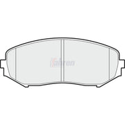 Fahren Front & Rear Pads fits Suzuki Grand Vitara II 2005-2015 1.9 2.0 2.4
