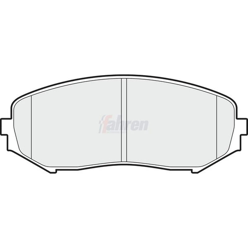 Fahren Front & Rear Pads fits Suzuki Grand Vitara II 2005-2015 1.9 2.0 2.4
